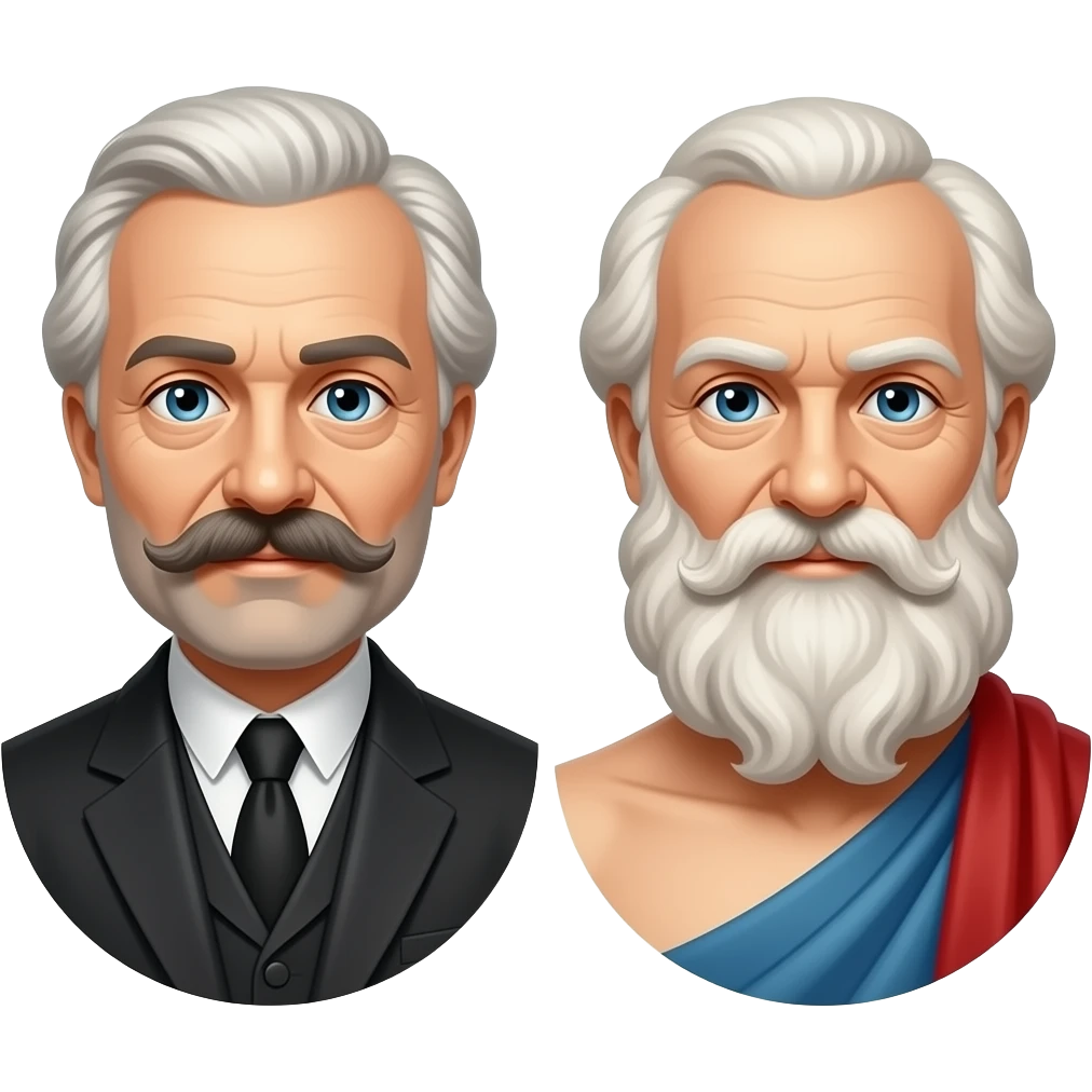 Jules Verne et socrate emoji