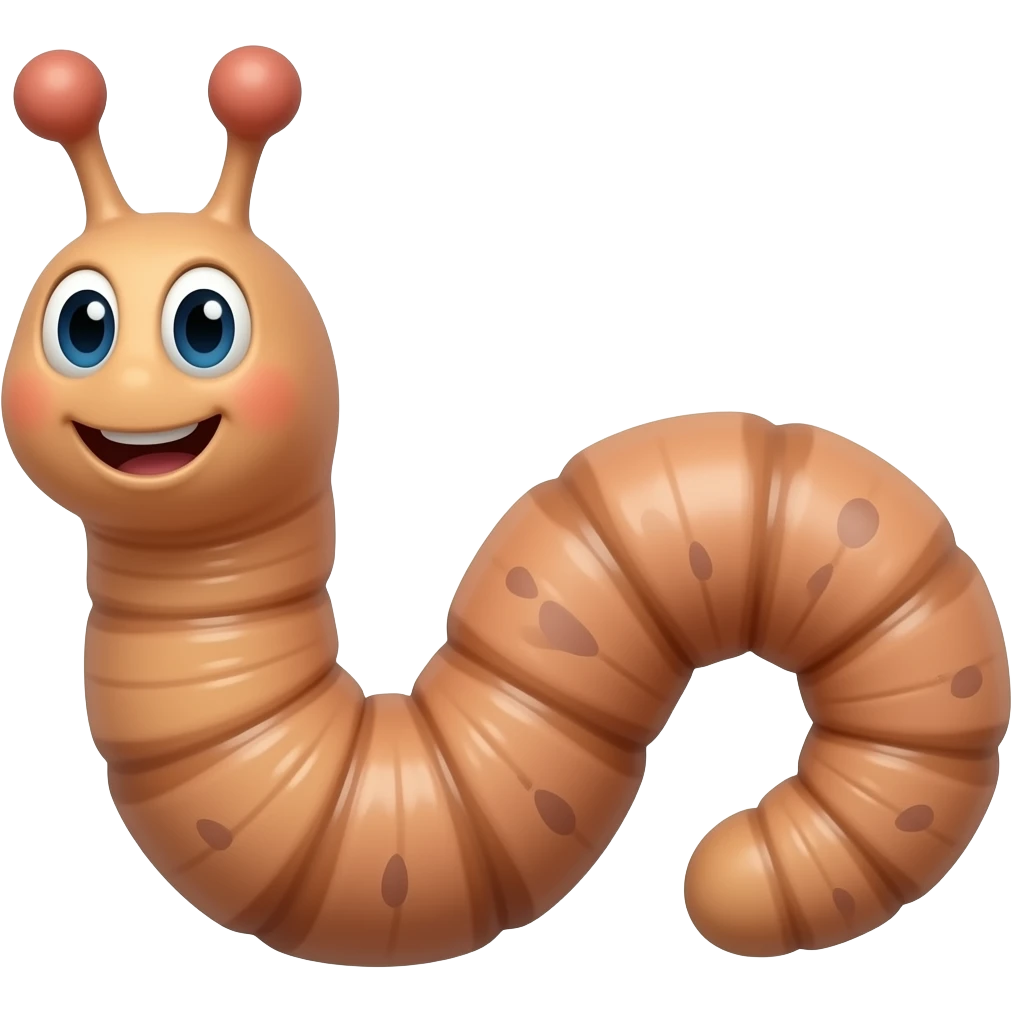 Worm emoji