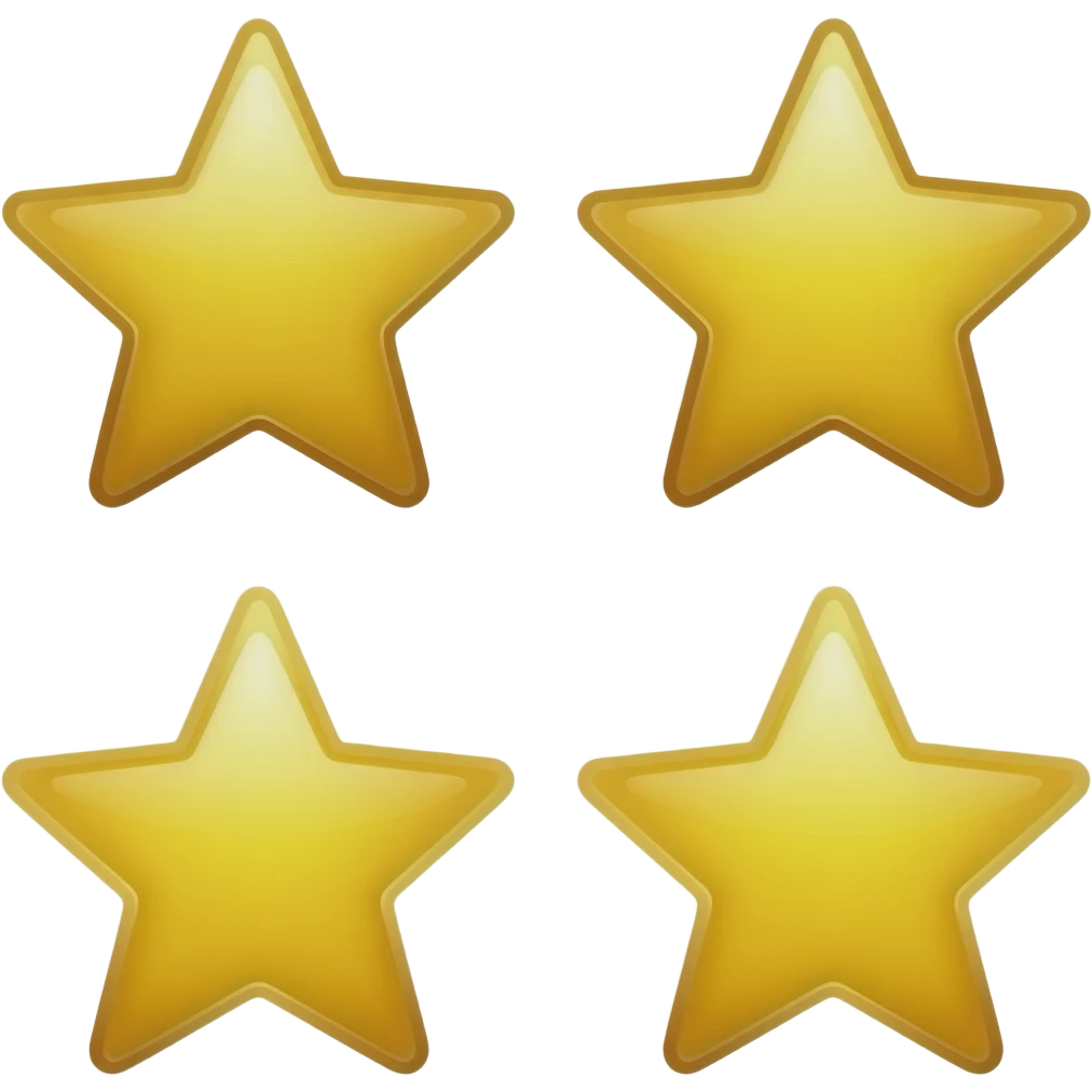 ⭐️⭐️⭐️⭐️ emoji