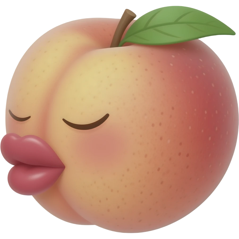 🍑😗 emoji