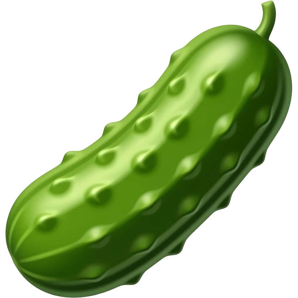 Realistic cucumber emoji