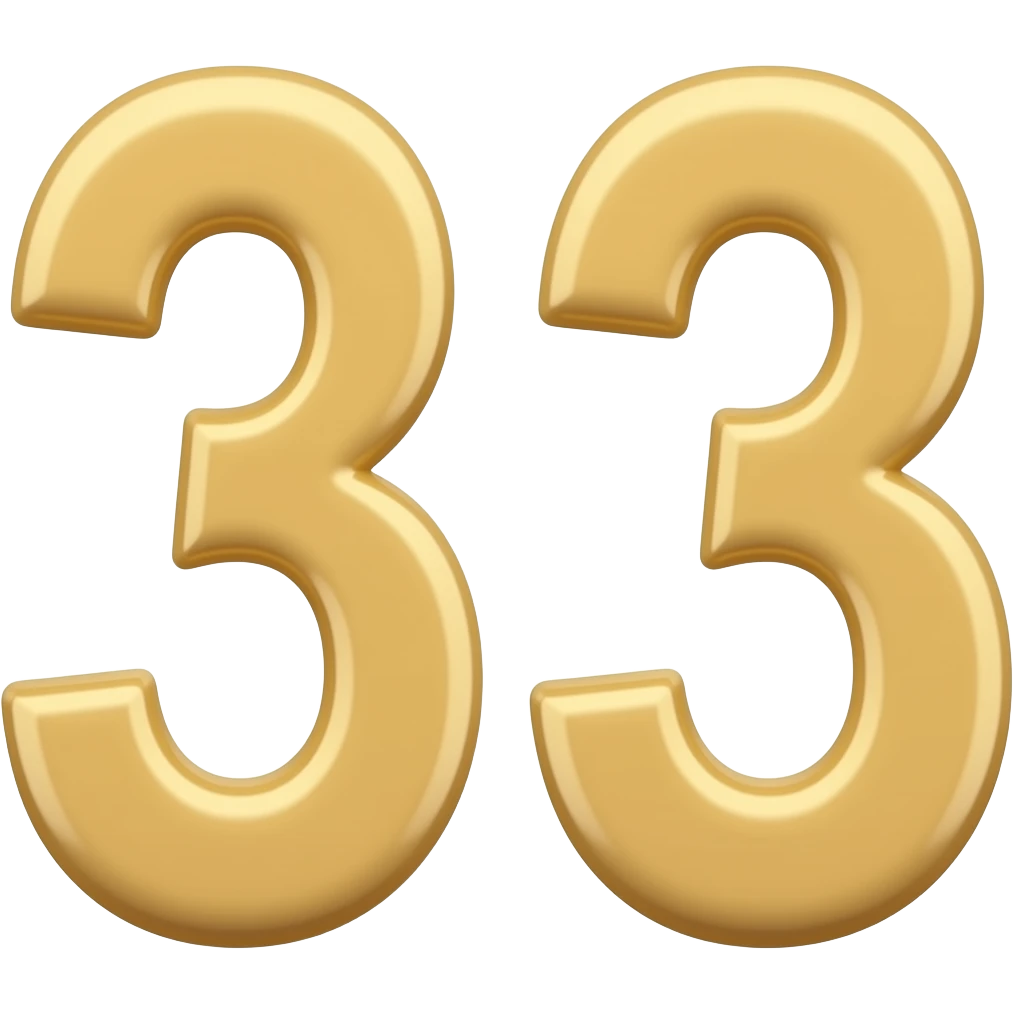 Numberblocks 33 emoji