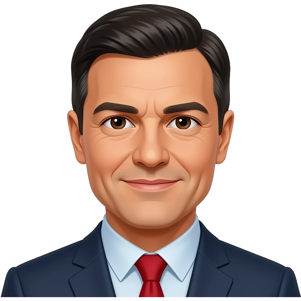 an emoji of pedro sanchez emoji