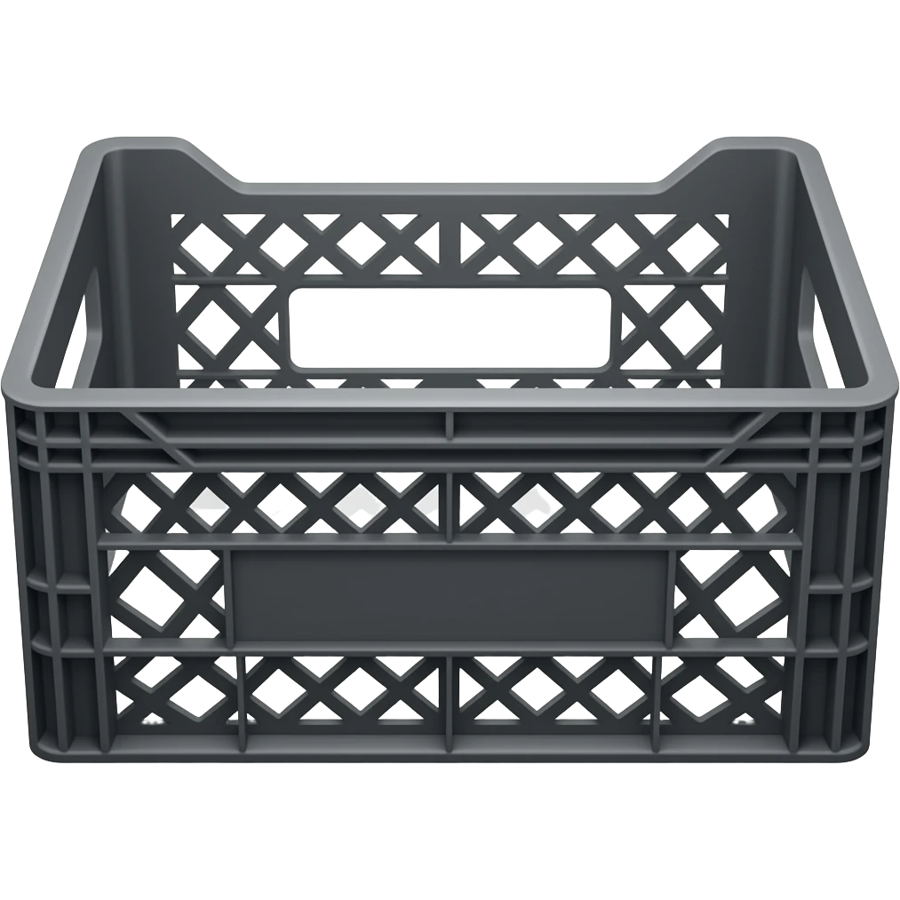 Black milk crate emoji