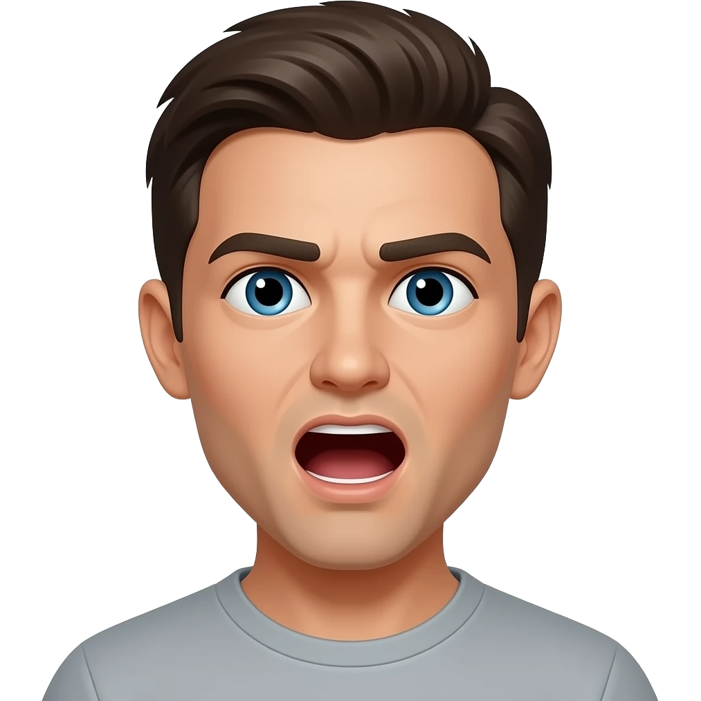 do not shout emoji