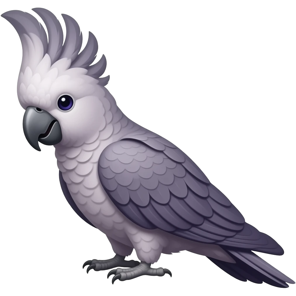 Purple cockatoo emoji
