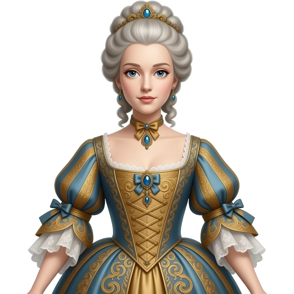 baroque  dress mannequin emoji
