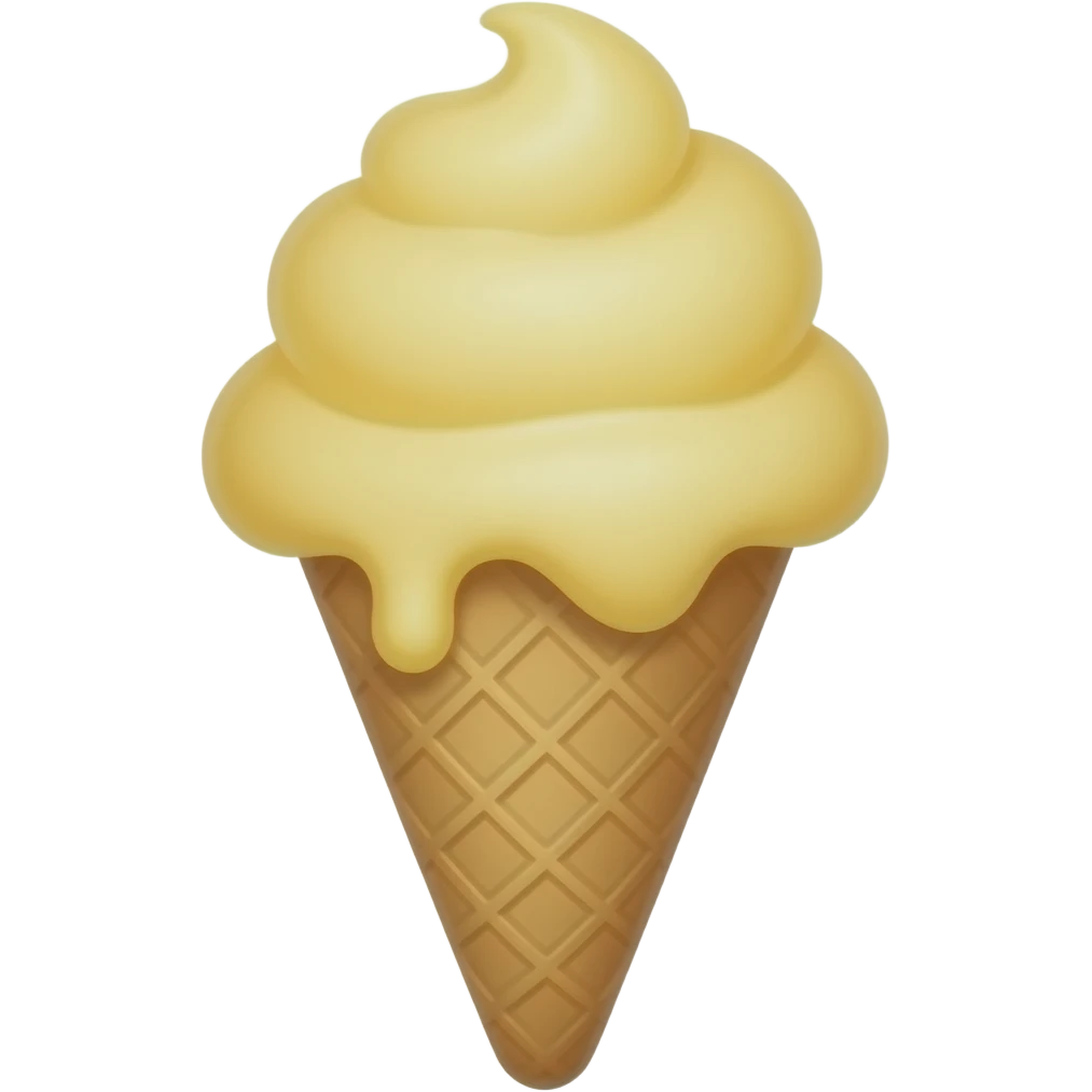 ايسكريم اصفر emoji