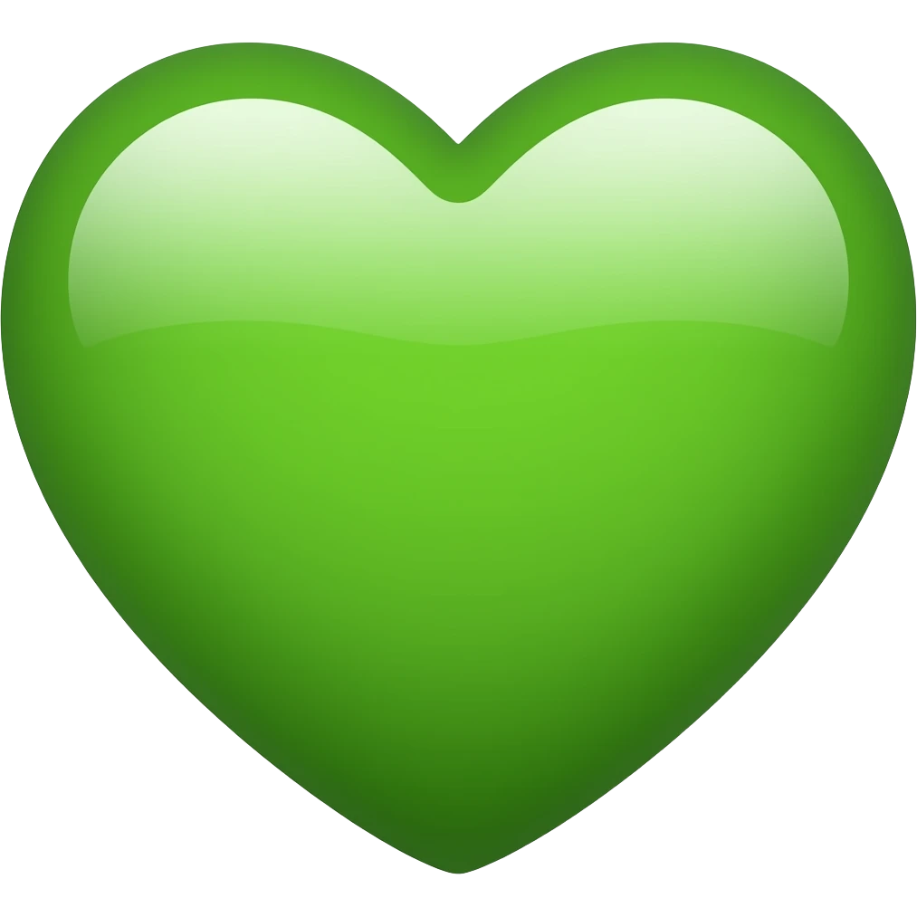 Green heart emoji