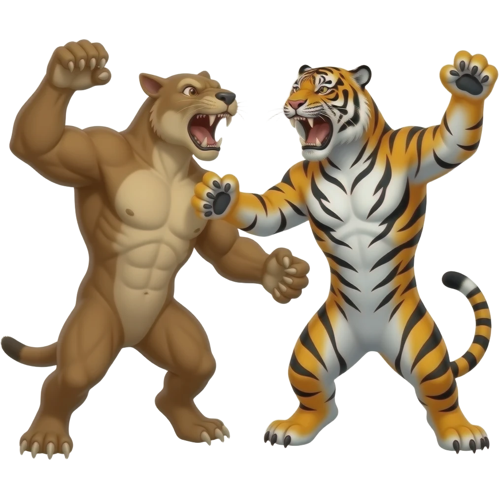 🐯smilodon vs tiger🐅 battle emoji