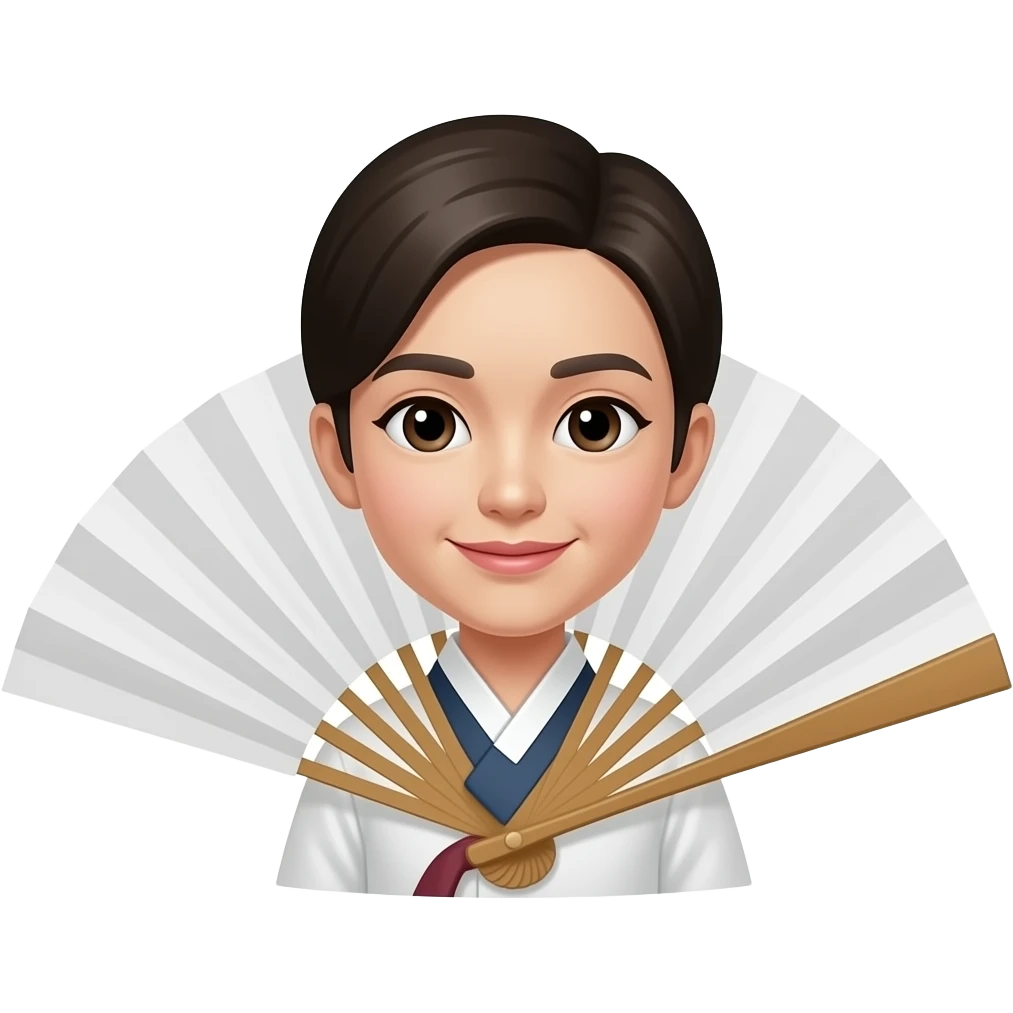 korean fan emoji