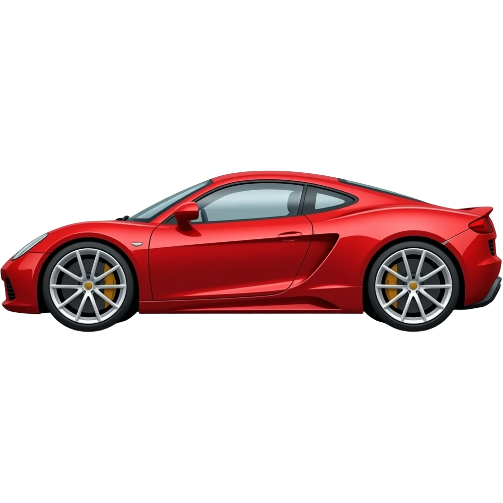 Supercar red side emoji