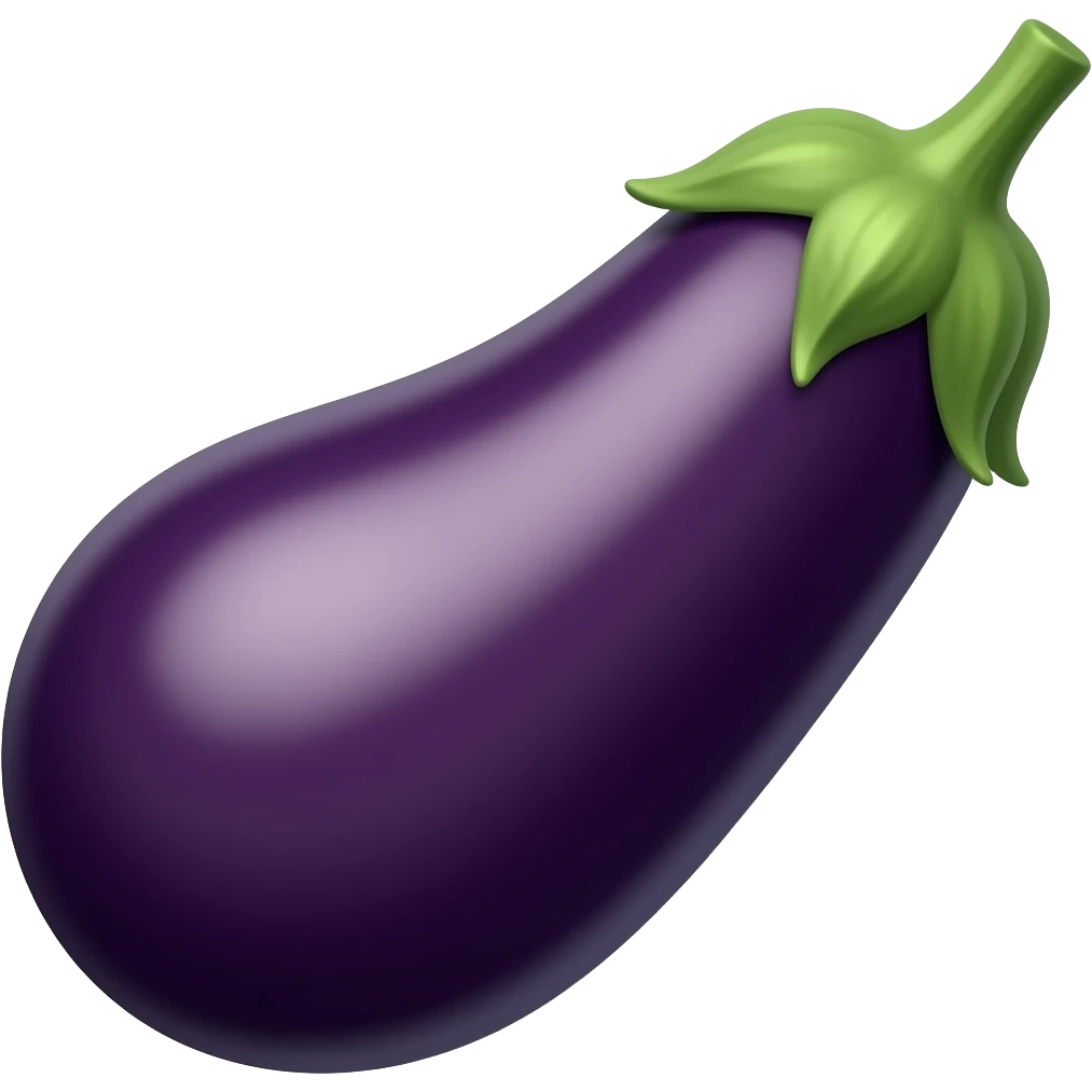 eggplant in a condem emoji