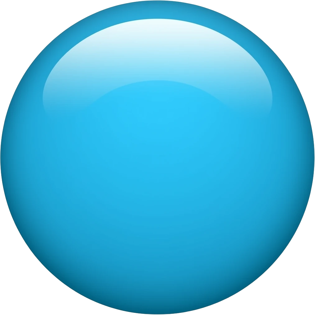 Cyan circle emoji