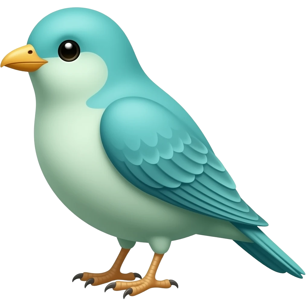 TEAL BIRD emoji