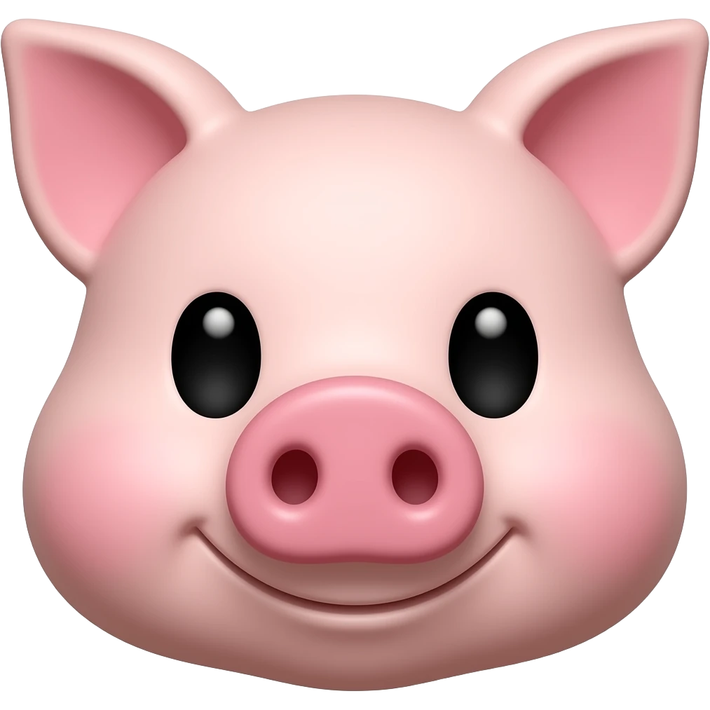 pig nose only emoji