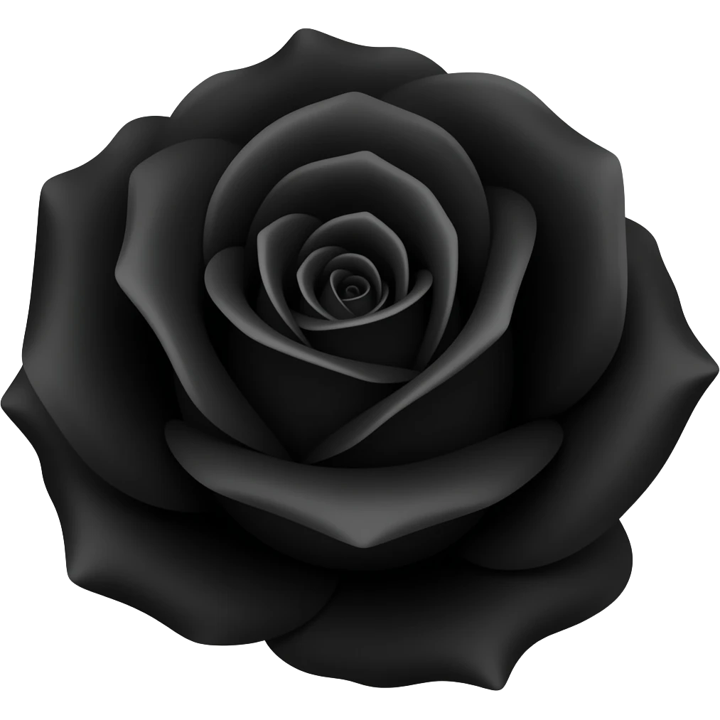 Rosa nera emoji