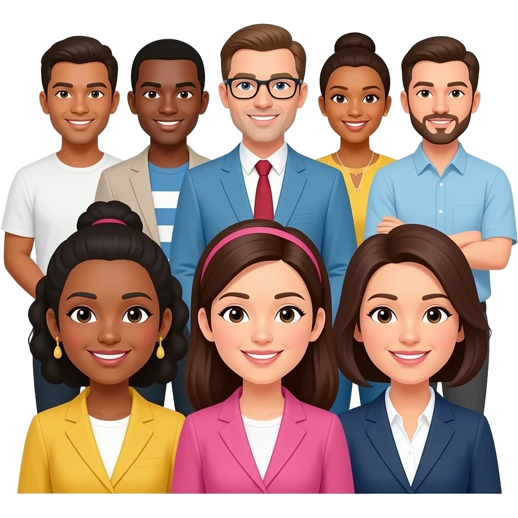 equipe multiculturel emoji