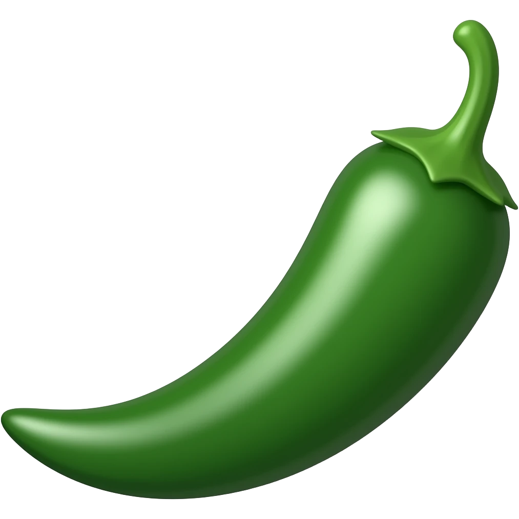 Green chilly emoji