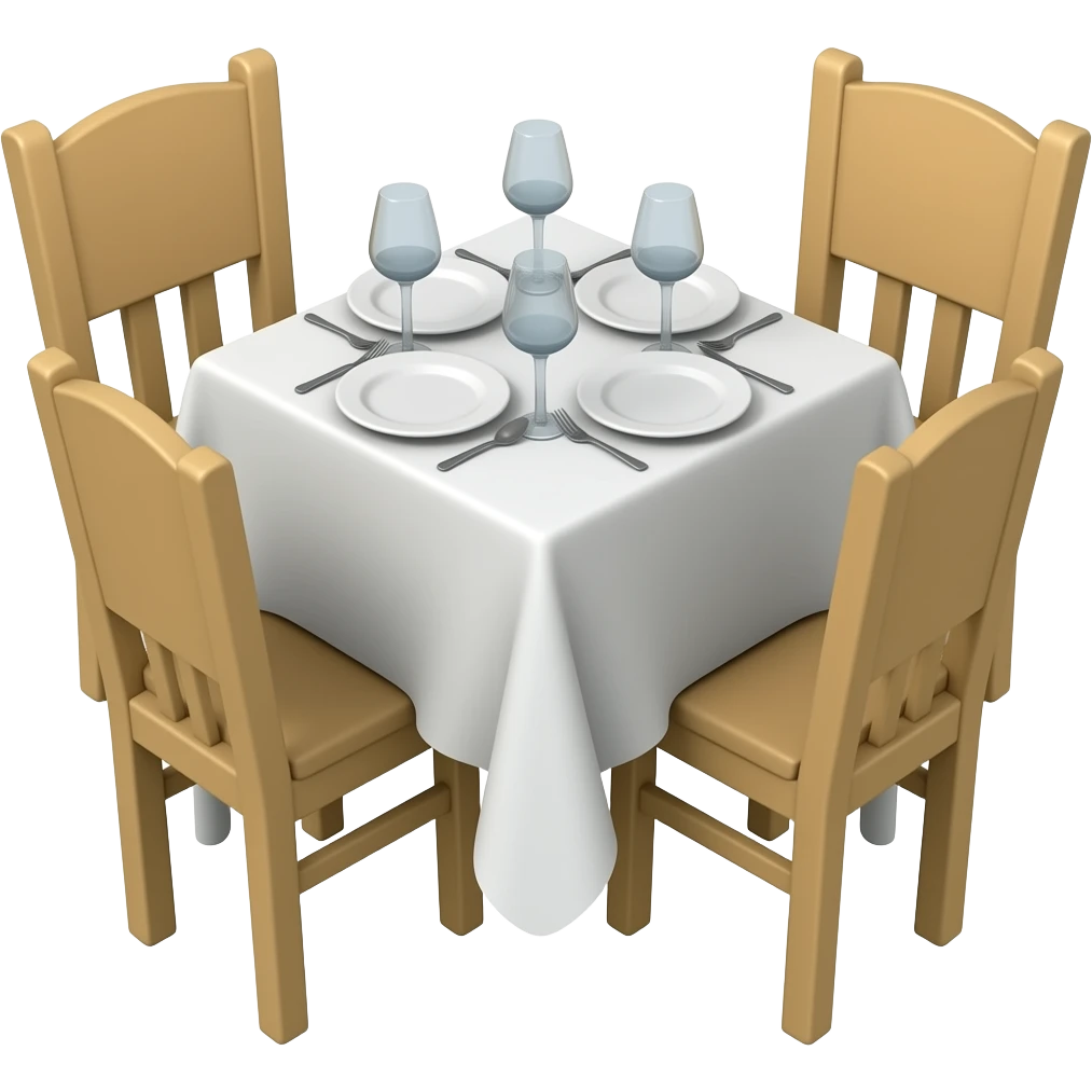 table de restaurant emoji