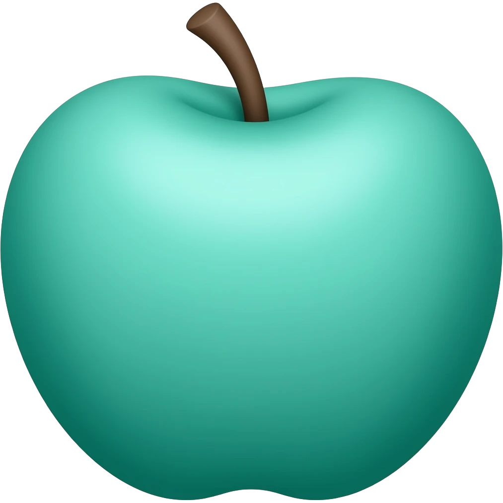 Topic Teal Apple emoji