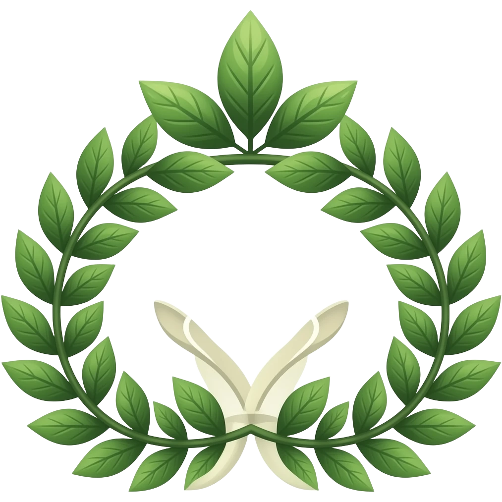 Leaf tiara emoji