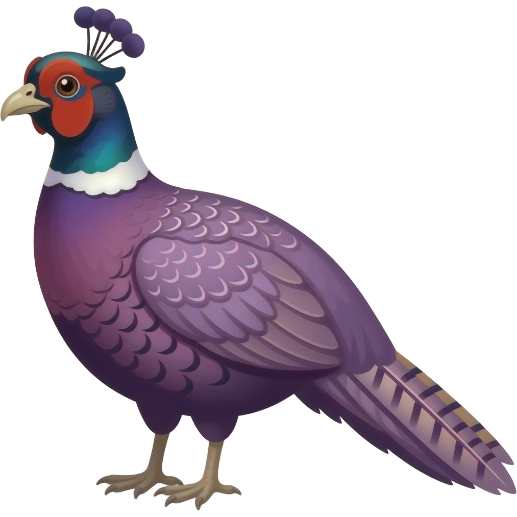Lady amethyst  pheasant emoji