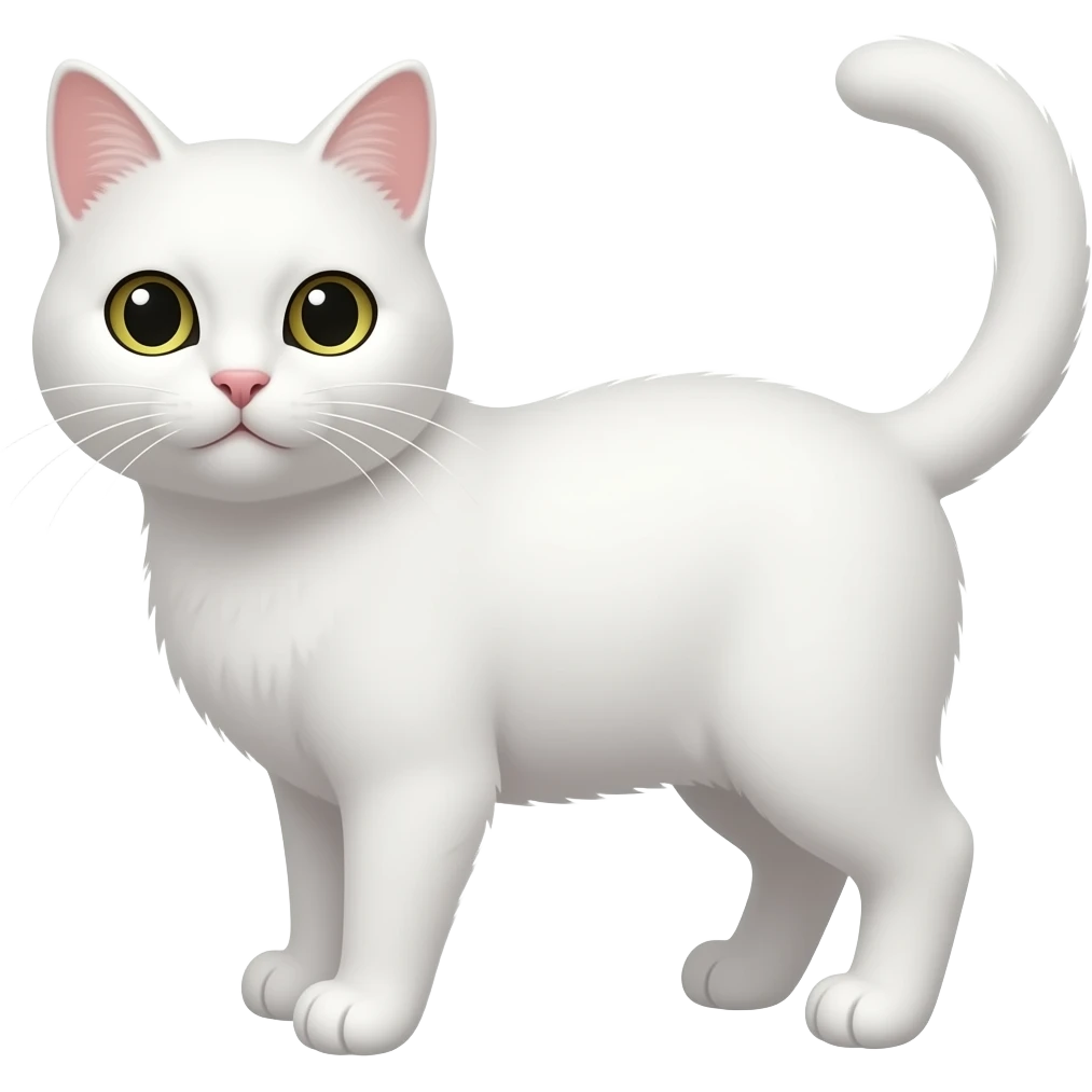 gato blanco emoji