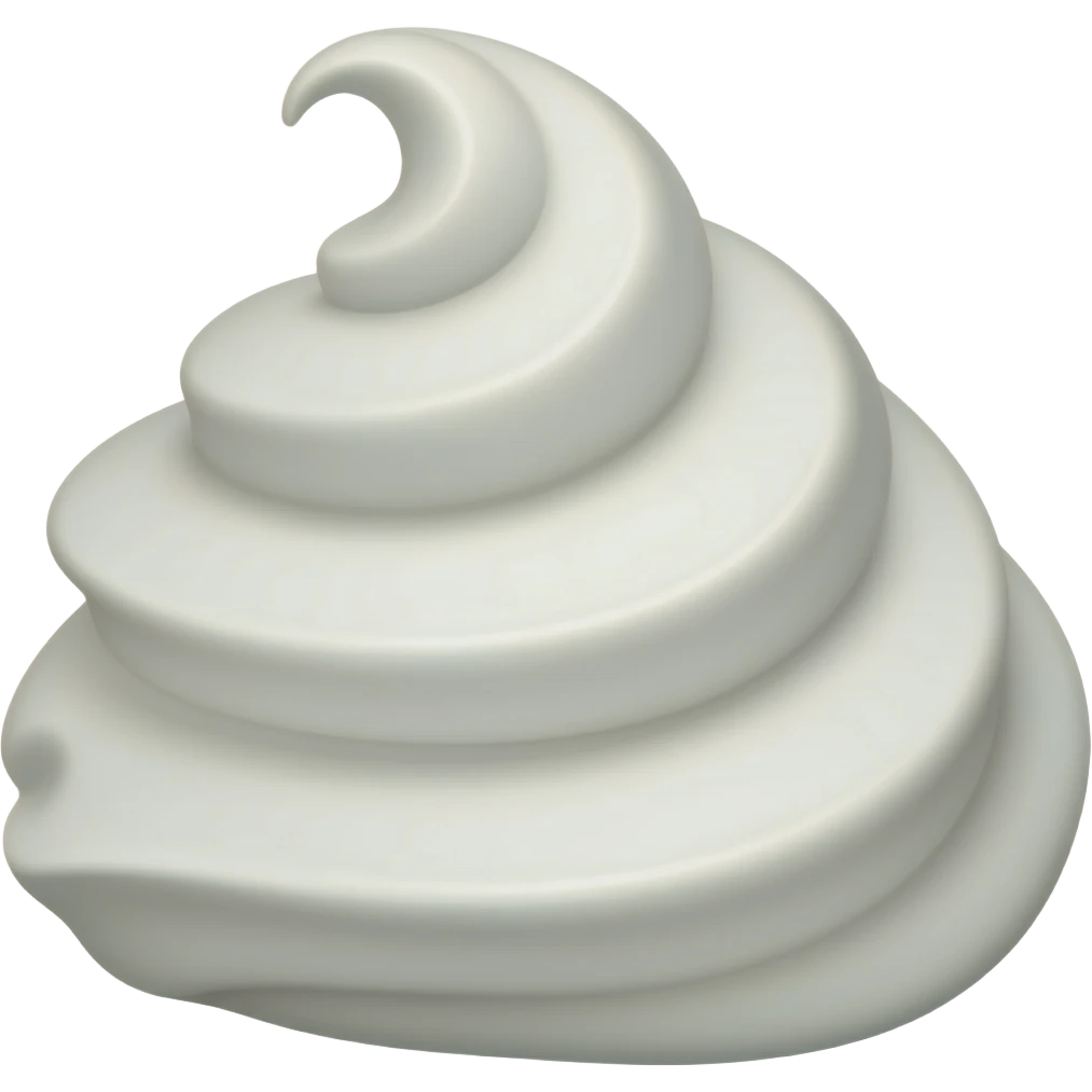 Whip cream emoji