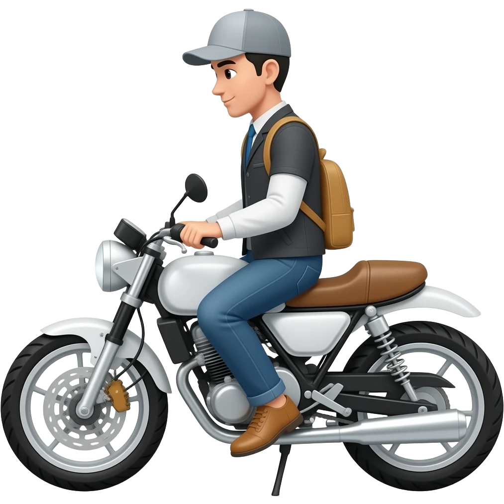 en kul motorsykkel emoji