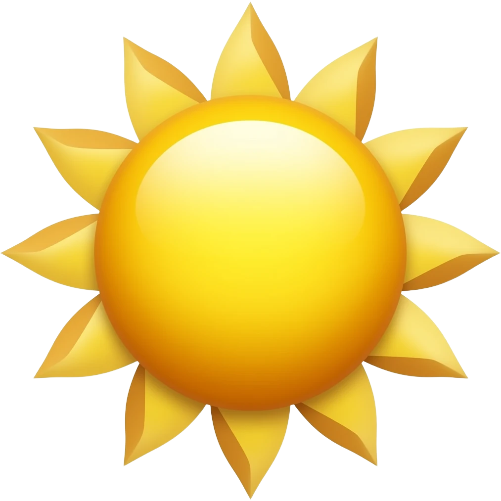 Sun emoji