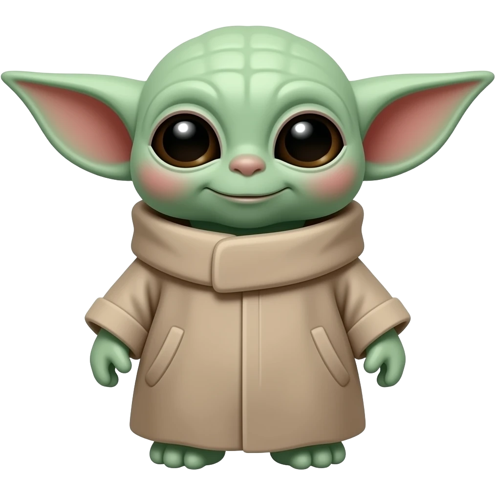 baby yoda with baseball emoji