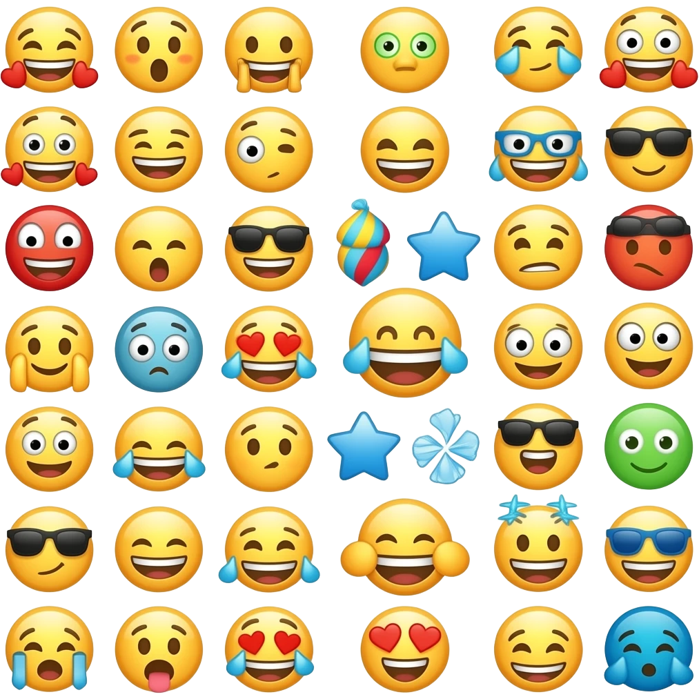 100 emojis in one emoji