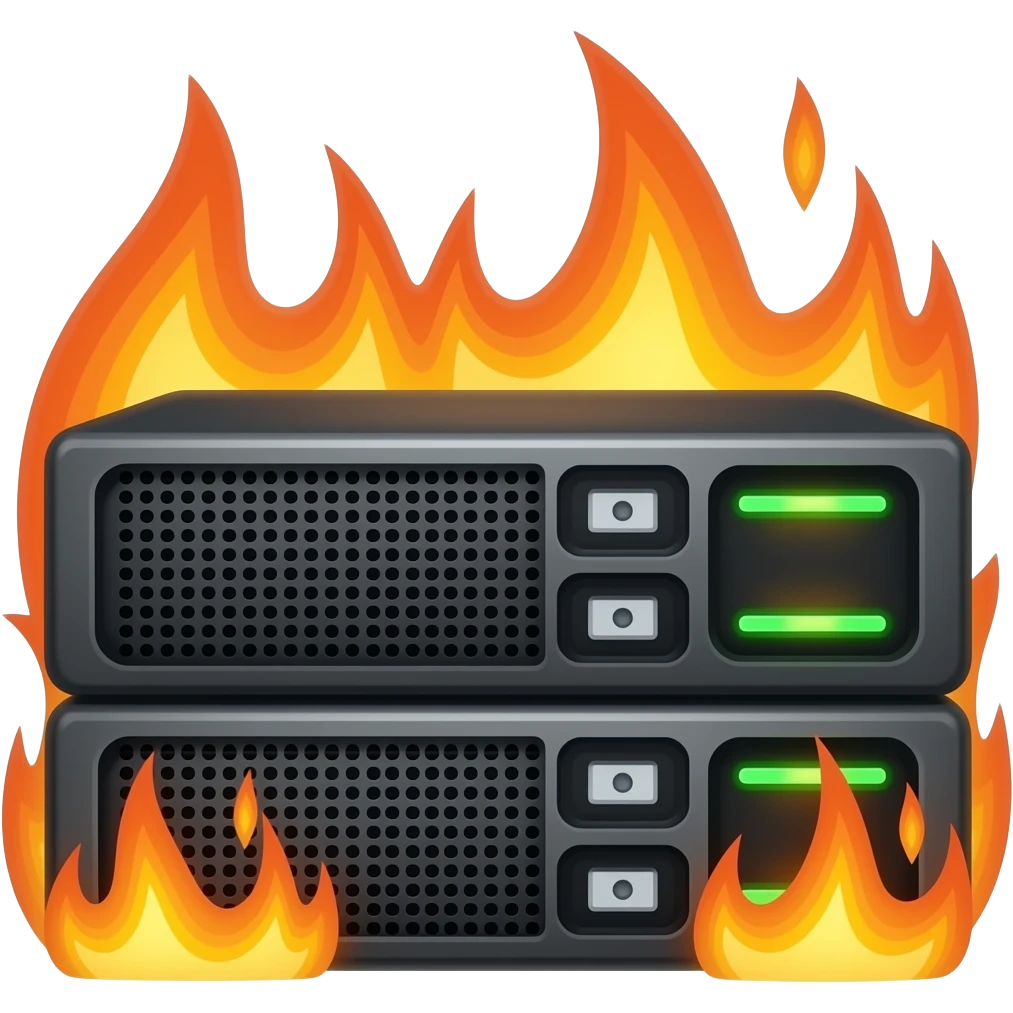 servidores incendiados emoji