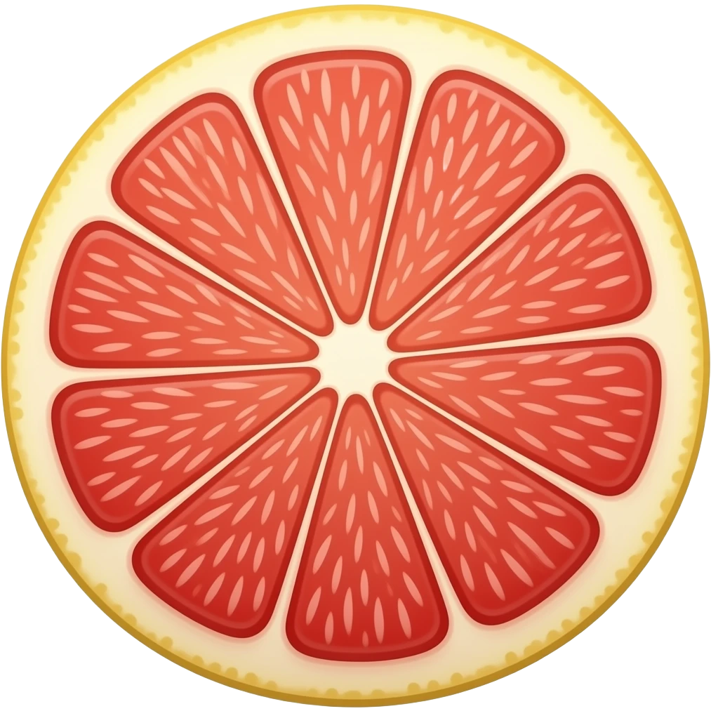 Red pomelo emoji