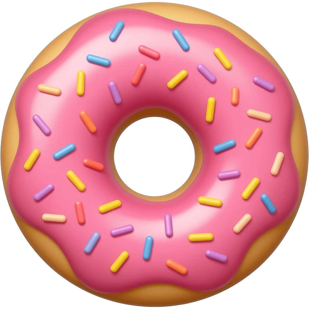 pink donut emoji