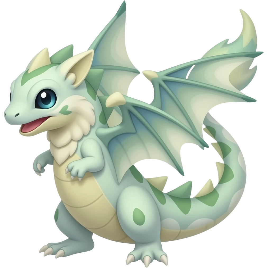 Lizard-Kecleon-Axew-Charmeleon-Exveemon-Fakémon-hybrid, full body emoji
