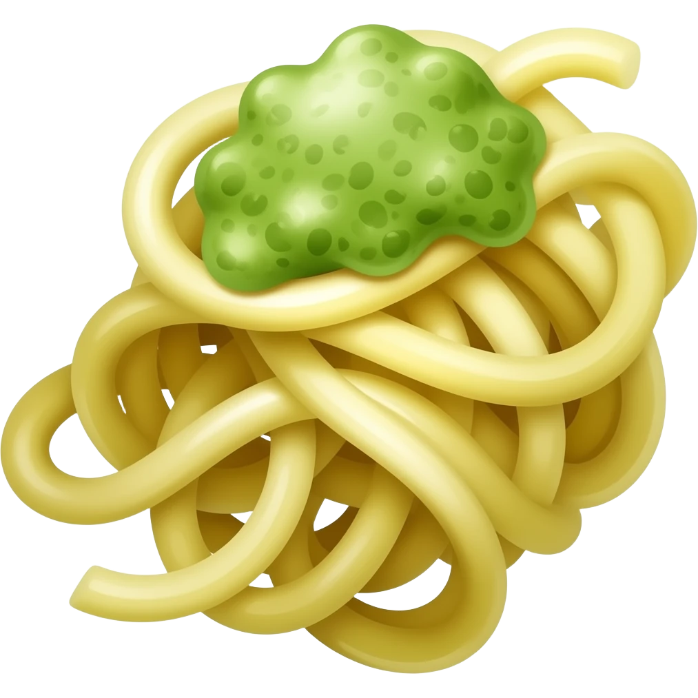 Spaghetti pesto emoji