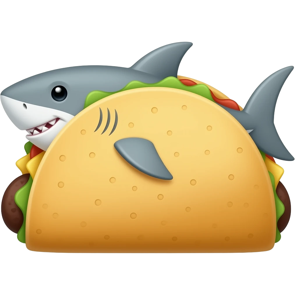 taco shark emoji