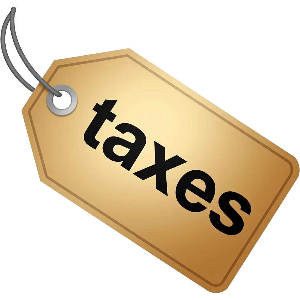 taxes price tag emoji