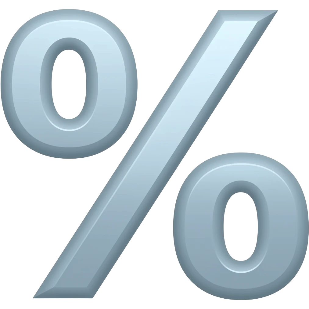 1 % emoji