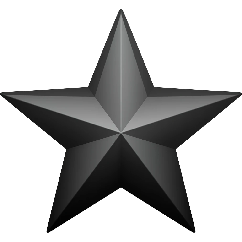 Black star emoji