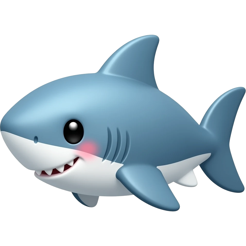 kawaii shark emoji