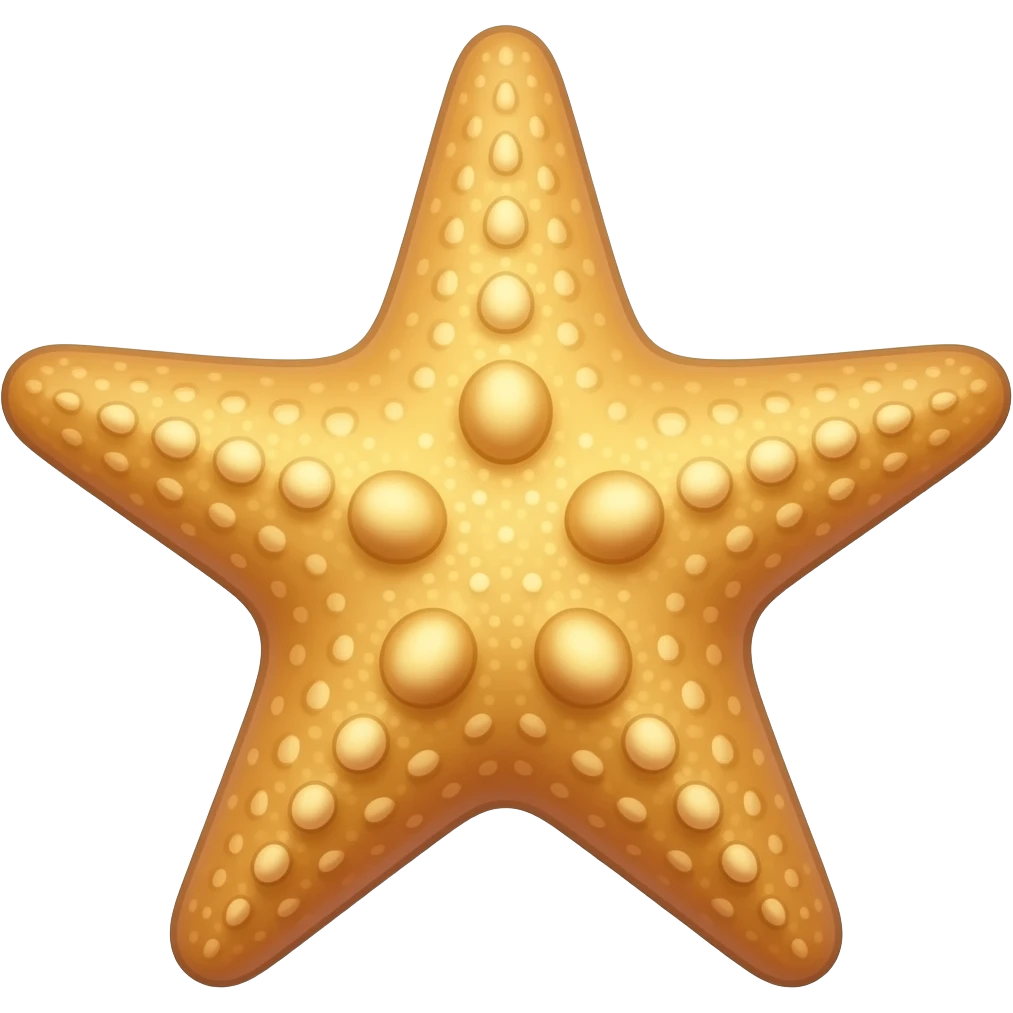 simple starfish emoji less detail emoji