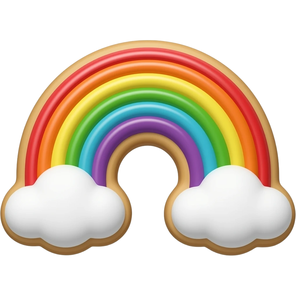 rainbow cookie emoji