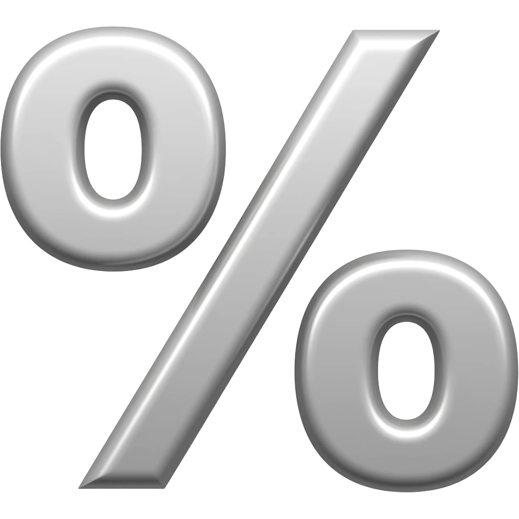 1 % emoji