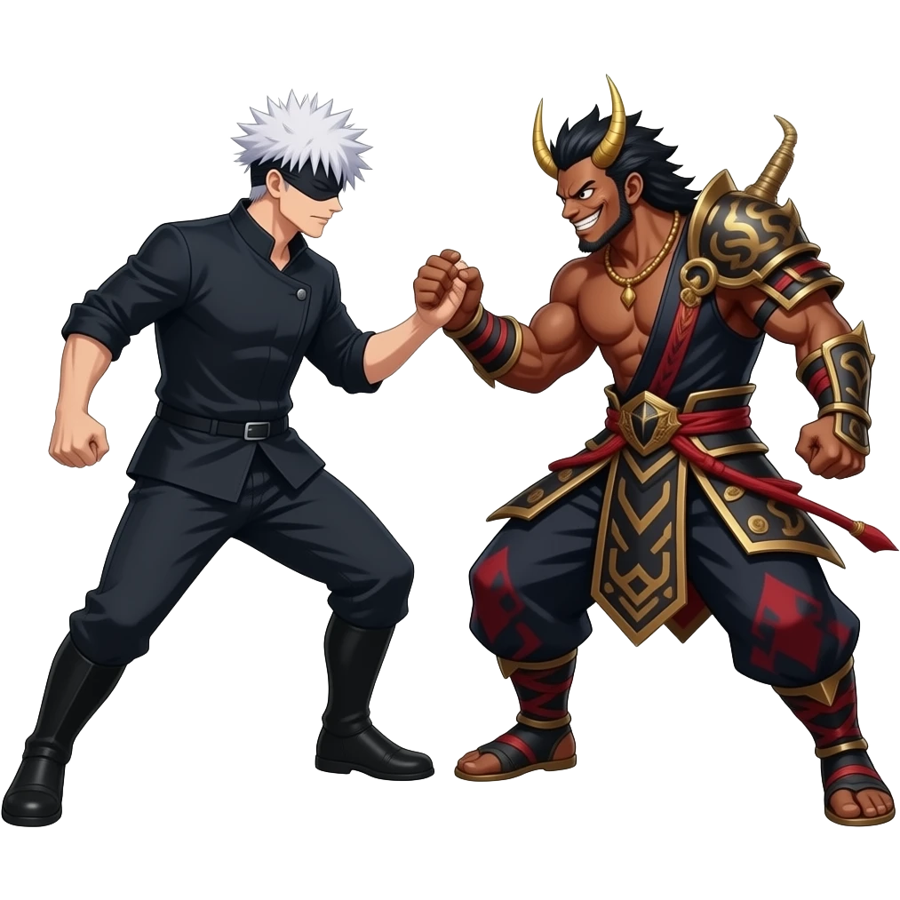 Gojo vs sukna emoji