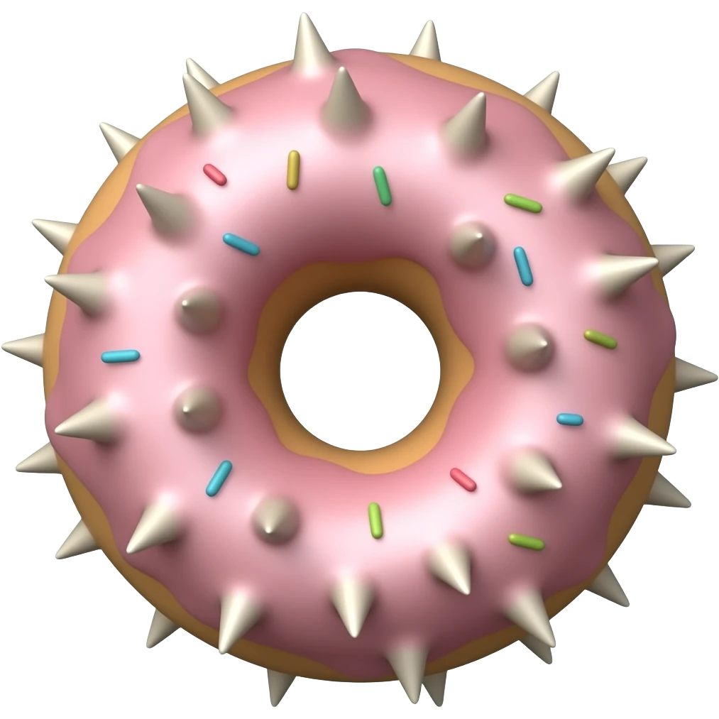 spiky donut emoji