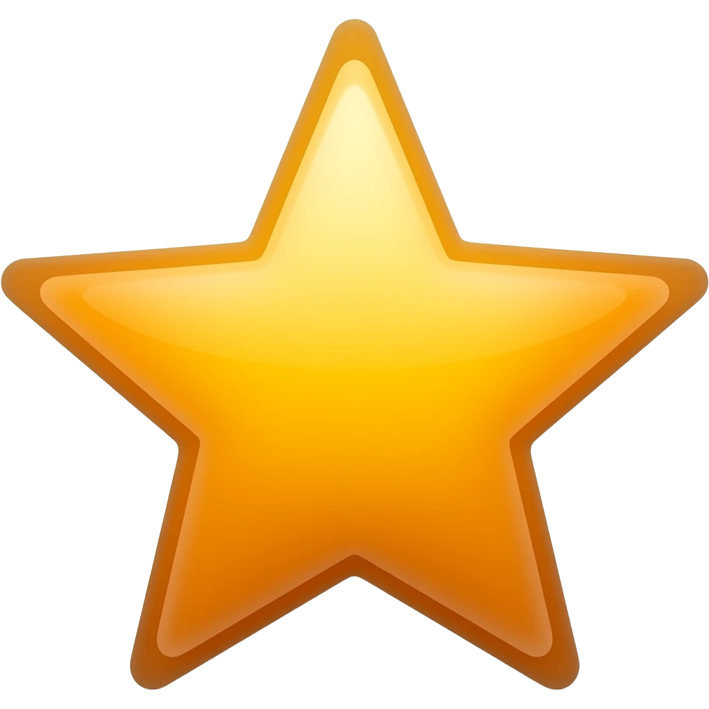 a orange star emoji