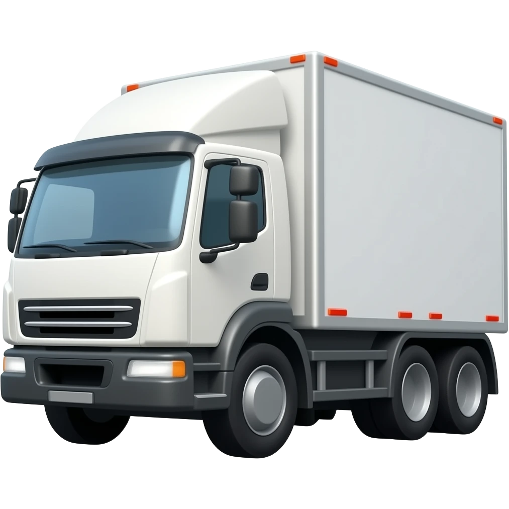 white lorry emoji
